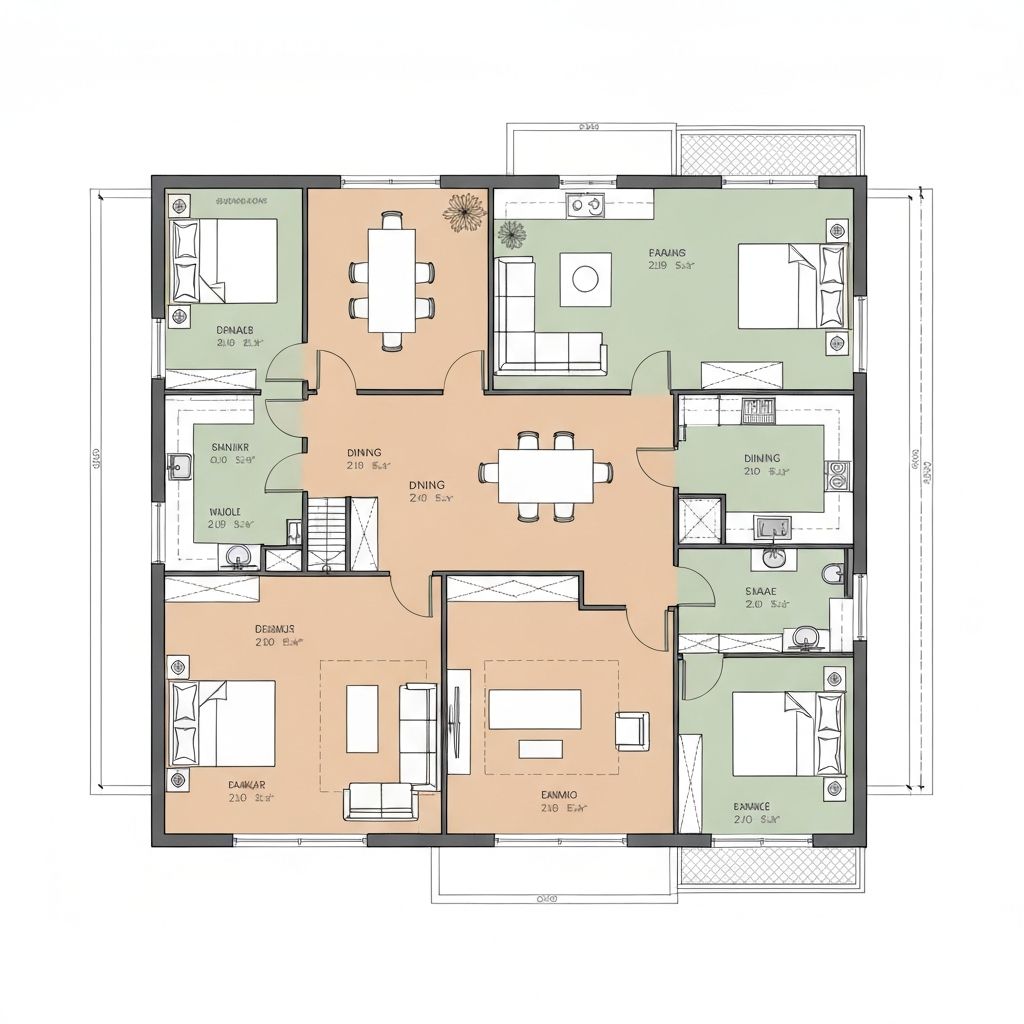 Detailed architectural floor plan